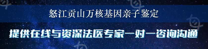 怒江贡山万核基因亲子鉴定